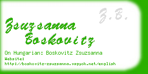 zsuzsanna boskovitz business card